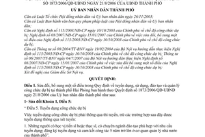 Quyết định 1786/2008/QĐ-UBND sửa đổi sử dụng, đào tạo và quản lý công chức dự bị