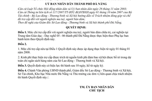 Quyết định 45/2008/QĐ-UBND  mức chi trợ cấp người nghiện ma tuý, bán dâm chữa trị, cai nghiện tại Trung tâm Giáo dục - Dạy nghề