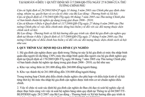 Thông tư 25/2008/TT-BLĐTBXH hướng dẫn quy trình xác định hộ gia đình cận nghèo hướng dẫn Quyết định 117/2008/QĐ-TTg