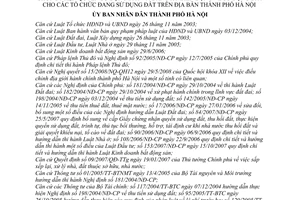 Quyết định 41/2008/QĐ-UBND Quy định công nhận quyền sử dụng đất, cấp Giấy chứng nhận quyền sử dụng đất và đăng ký biến động sử dụng đấ TP Hà Nội