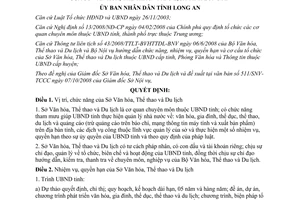 Quyết định 44/2008/QĐ-UBND chức năng nhiệm vụ quyền hạn cơ cấu Sở Văn hóa