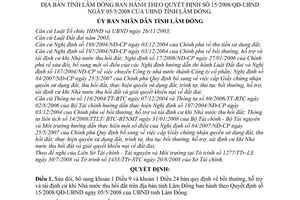 Quyết định 47/2008/QĐ-UBND sửa đổi khoản 1 Điều 9 khoản 1 Điều 24 bản quy định bồi thường, hỗ trợ  tái định cư khi Nhà nước thu hồi đất