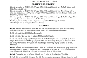 Quyết định 91/2008/QĐ-BTC quy định mức thu, chế độ thu, nộp, quản lý và sử dụng phí tham quan bảo tàng Yersin