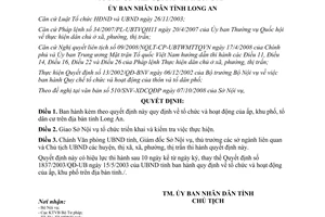 Quyết định 46/2008/QĐ-UBND Quy định tổ chức và hoạt động của ấp khu phố