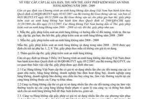 Hướng dẫn 3372 /CHK-ANHK  cấp, cấp lại gia hạn, thu hồi, giấy phép kiểm tra