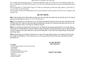 Quyết định 96/2008/QĐ-BTC định mức bảo quản máy bơm chữa cháy dự trữ quốc gia Cục dự trữ quốc gia trực tiếp quản lý