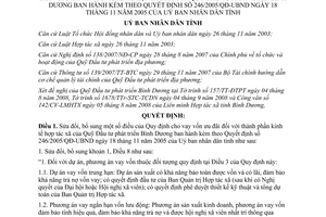 Quyết định 62/2008/QĐ-UBND sửa đổi cho vay vốn ưu đãi hợp tác xã Bình Dương