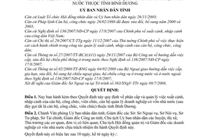 Quyết định 64/2008/QĐ-UBND quy định phân cấp và quản lý xuất cảnh, nhập cảnh