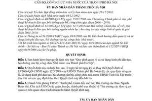 Quyết định 46/2008/QĐ-UBND Quy định quản lý và sử dụng kinh phí đào tạo, bồi dưỡng cán bộ, công chức Nhà nước của Thành phố Hà Nội