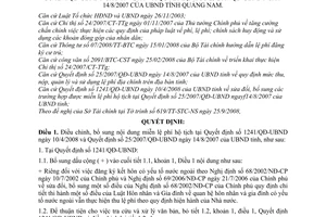 Quyết định 3209/QĐ-UBND điều chỉnh miễn lệ phí hộ tịch