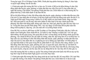 Nghị quyết 23/2008/NQ-CP phiên họp chính phủ thường kỳ tháng 9 năm 2008