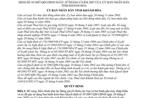 Quyết định 67/2008/QĐ-UBND bổ sung bảng giá tối thiểu các loại xe hai bánh gắn máy nhập khẩu đã qua sử dụng