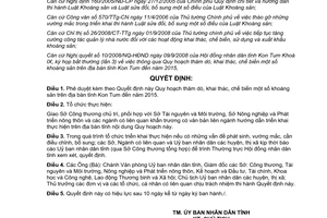 Quyết định 47/2008/QĐ-UBND phê duyệt Quy hoạch thăm dò khai thác chế biến