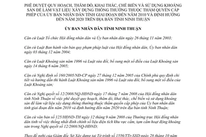 Quyết định số 309/2008/QĐ-UBND Quy hoạch thăm dò chế biến khoáng sản