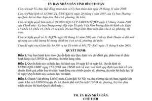 Quyết định 85/2008/QĐ-UBND đánh giá hoạt động Uỷ ban nhân dân Bình Thuận