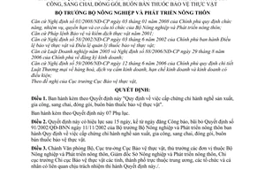 Quyết định 97/2008/QĐ-BNN quy định cấp chứng chỉ hành nghề sản xuất, gia công, sang chai, đóng gói, buôn bán thuốc bảo vệ