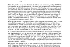 Công văn  2026/TTg-TCCV thực hiện Đề án đơn giản hoá thủ tục hành chính