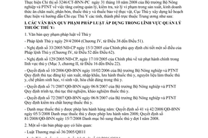 Công văn  1794/TY-QLT Hướng dẫn thực hiện CT 3246/CT-BNN-PC