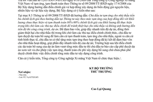 Công văn 2245/BXD-KTXD Tạm ứng, tạm thanh toán theo TT 09/2008/TT-BXD