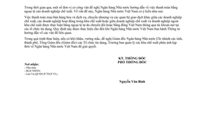 Công văn  9895/NHNN-QLNH thanh toán bằng ngoại tệ của doanh nghiệp chế xuất