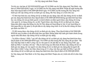 Công văn  286/BXD-KTXD Hướng dẫn thực hiện QĐ 06/2008/QĐ-BXD cấp chứng chỉ kỹ sư định giá xây dựng