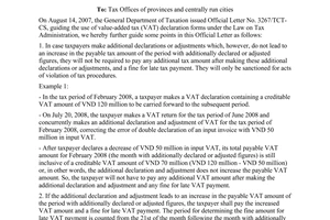 Official Dispatch No. 4247/TCT-CS, Guiding additional declaration and adjustment