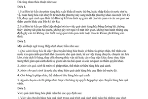 Hiệp định quá cảnh hàng hóa giữa 2008 Campuchia Việt Nam