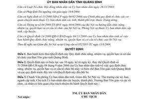 Quyết định 16/2008/QĐ-UBND chức năng nhiệm vụ quyền hạn Ban Tôn giáo Quảng Bình