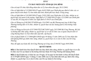 Quyết định 18/2008/QĐ-UBND chức năng nhiệm vụ Chi cục Quản lý thị trường Quảng Bình