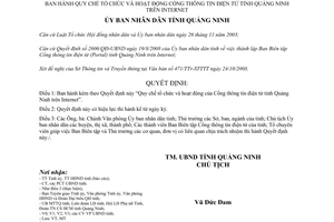 Quyết định 3528/QĐ-UBND năm 2008 Quy chế tổ chức hoạt động Cổng thông tin điện tử Quảng Ninh