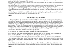 Thông tư 13/2008/TT-BCT hỗ trợ đầu tư xây dựng hạ tầng cụm công nghiệp, tiểu thủ công nghiệp vùng Tây nguyên, miền núi bắc bộ