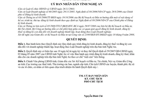 Quyết định 74/2008/QĐ-UBND quy định quy trình đăng ký kinh doanh, đăng ký thuế và đăng ký con dấu doanh nghiệp thành lập tỉnh Nghệ An