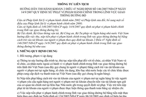 Thông tư liên tịch 100/2008/TTLT-BTC-BGTVT-BCA-BTP-NHNNVN  xử phạt vi phạm hành chính trong lĩnh vực giao thông đường bộ