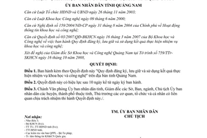 Quyết định 46/2008/QĐ-UBND đăng ký lưu giữ  sử dụng kết quả thực hiện nhiệm vụ