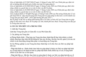 Thông tư liên tịch  08/2008/TTLT-BTP-BNV hướng dẫn về tổ chức và biên chế của Trung tâm trợ giúp pháp lý nhà nước