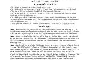 Quyết định 38/2008/QĐ-UBND quy định cước vận chuyển hàng hóa bằng ô tô tải thanh toán cước vận chuyển hàng hóa, tài sản thuộc nguồn vốn ngân sách NN