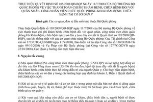 Hướng dẫn 1694/HD-QY thanh toán chi phí khám, chữa bệnh