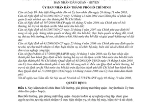 Quyết định 80/2008/QĐ-UBND kiện toàn tổ chức Ban Bồi thường, giải phóng mặt bằng quận - huyện thuộc Ủy ban nhân dân quận - huyện