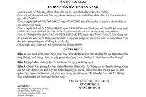 Quyết định 41/2008/QĐ-UBND Quy định các khu vực khi lắp đặt các trạm thu, phát sóng thông tin di động phải xin giấy phép xây dựng