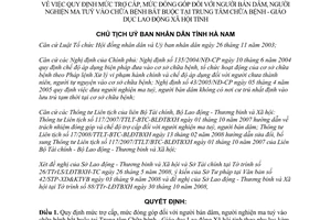 Quyết định 1409/QĐ-UBND năm 2008 trợ cấp đóng góp đối với người bán dâm