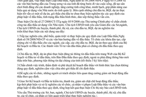 Chỉ thị 27/2008/CT-UBND công tác đấu thầu sử dụng vốn Nhà nước Hà Tĩnh