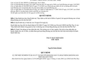 Quyết định 3258/2008/QĐ-UBND  quản lý tài nguyên khoáng sản và hoạt động khoáng sản trên địa bàn Tỉnh Phú Thọ