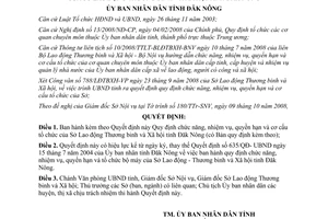 Quyết định 1669/2008/QĐ-UBND Quy định chức năng nhiệm vụ quyền hạn cơ cấu