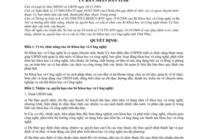 Quyết định 59/2008/QĐ-UBND vị trí chức năng nhiệm vụ quyền hạn và cơ cấu tổ chức