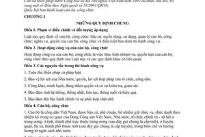 Luật cán bộ, công chức 2008 22/2008/QH12