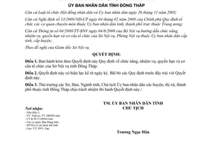 Quyết định 1290/QĐ-UBND-HC 2008 chức năng nhiệm vụ quyền hạn cơ cấu tổ chức Sở Nội vụ Đồng Tháp