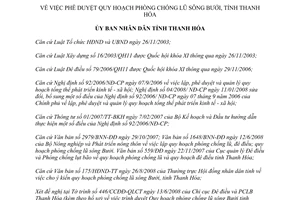 Quyết định 3639/QĐ-UBND 2008 Quy hoạch phòng chống lũ đê điều sông Bưởi Thanh Hóa