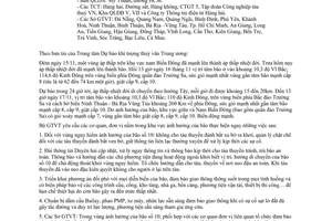 Công điện 102/CĐ-BGTVT kịp thời đối phó diễn biến bão số 10