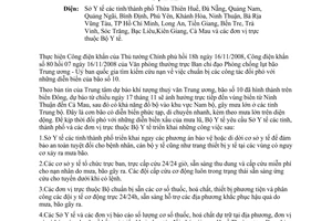 Công điện 7850/CĐ-BYT kịp thời đối phó diễn biến xấu mưa lũ