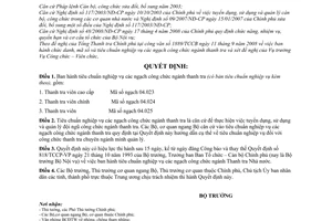 Quyết định 04/2008/QĐ-BNV tiêu chuẩn nghiệp vụ các ngạch công chức ngành thanh tra